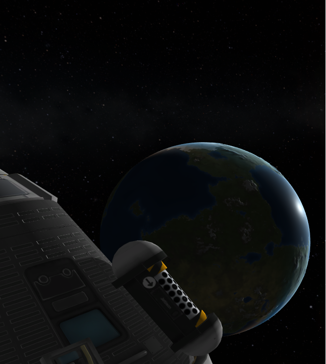 ship in early launch stages